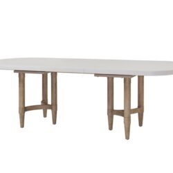 Triad - Double Pedestal Dining Table With Leaf - Sand