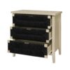 3 Drawer Buffet Sideboard With Adjustable Shelves, Storage Cabinet With Natural Seaweed Decor Doors For Living Room Kitchen Entryway - Natural - Image 17