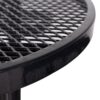 Round Outdoor Steel Picnic Table, With Umbrella Pole - Black - Image 2