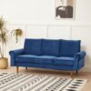 Plush Comfort Sofa - Space Blue - Image 3
