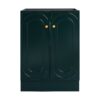 Modern Freestanding Bathroom Vanity With 2 Soft Close Cabinet Doors Excluding Sink - Dark Green - Image 4