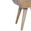 Circular Open Slot Nightstand - Oak - Image 7