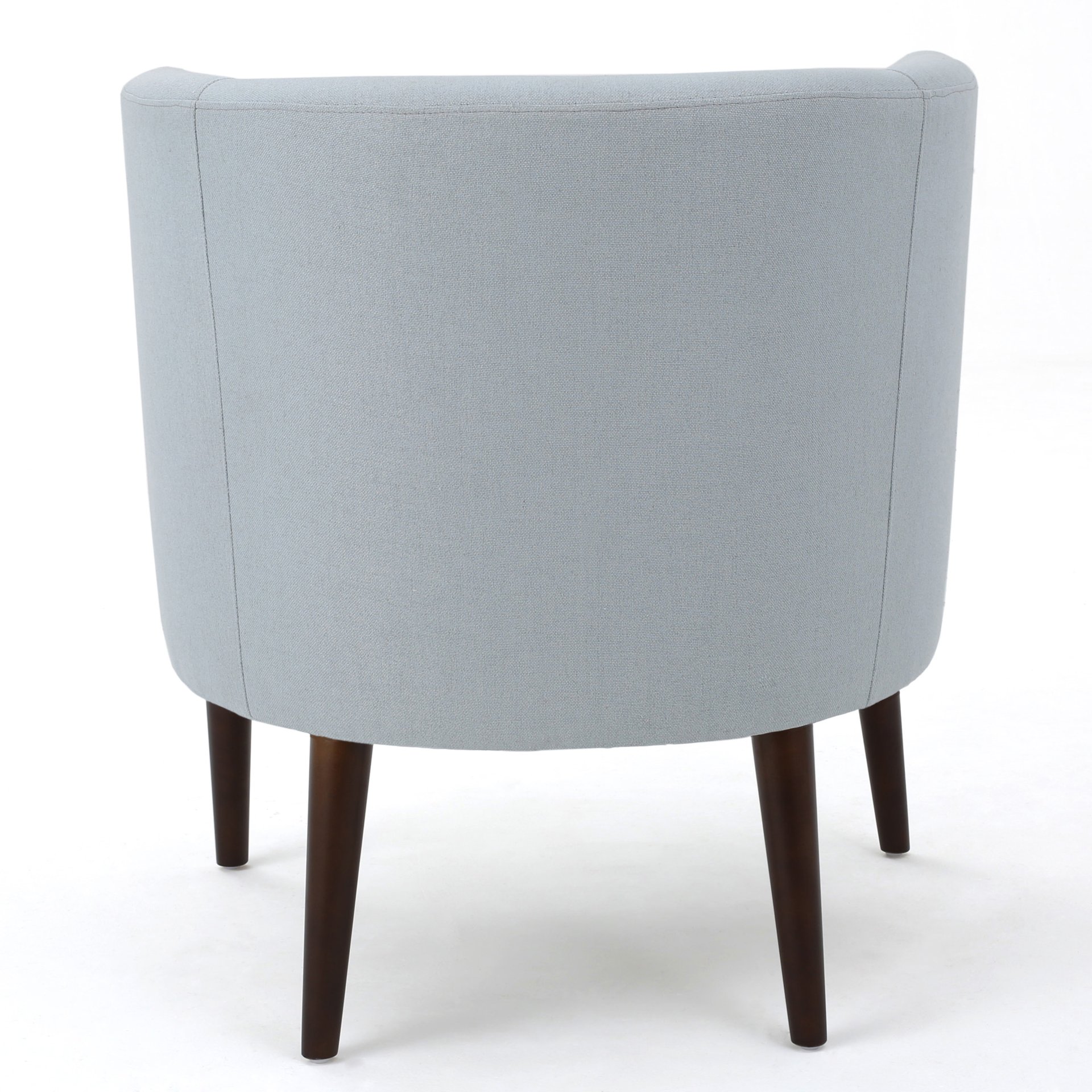 Elegant Upholstered Club Chair With Button Tufting - Light Blue - Image 11