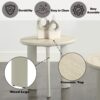 Ingram - Ceramic Top End Table - Light Gray - Image 4