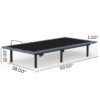 Btx4 - Twin Long Adjustable Bed Base With Head And Foot Position Adjustment - Black / Gray - Image 7