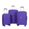 Expandable Hardshell Suitcase Double Spinner Wheels Pp Luggage Sets Lightweight Durable Suitcase With Tsa Lock, 3 Piece Set (20/24/28) - Purple - Image 2