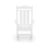 Traditional Porch Rocker Classic HDPE Poly Lumber For Porch, Patio, And Garden Comfort - White - Image 4