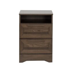 Broxon - 2 Drawer Nightstand - Walnut