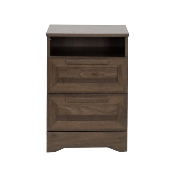 Broxon - 2 Drawer Nightstand - Walnut
