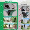Newly Marketed Gain Height Windproof Aluminum Greenhouse 6 X 6 Ft Polycarbonate Greenhouse Raised Base And Anchor Aluminum Heavy Duty Walk - In Greenhouses For Outdoor Backyard In All Season - Green - Image 6