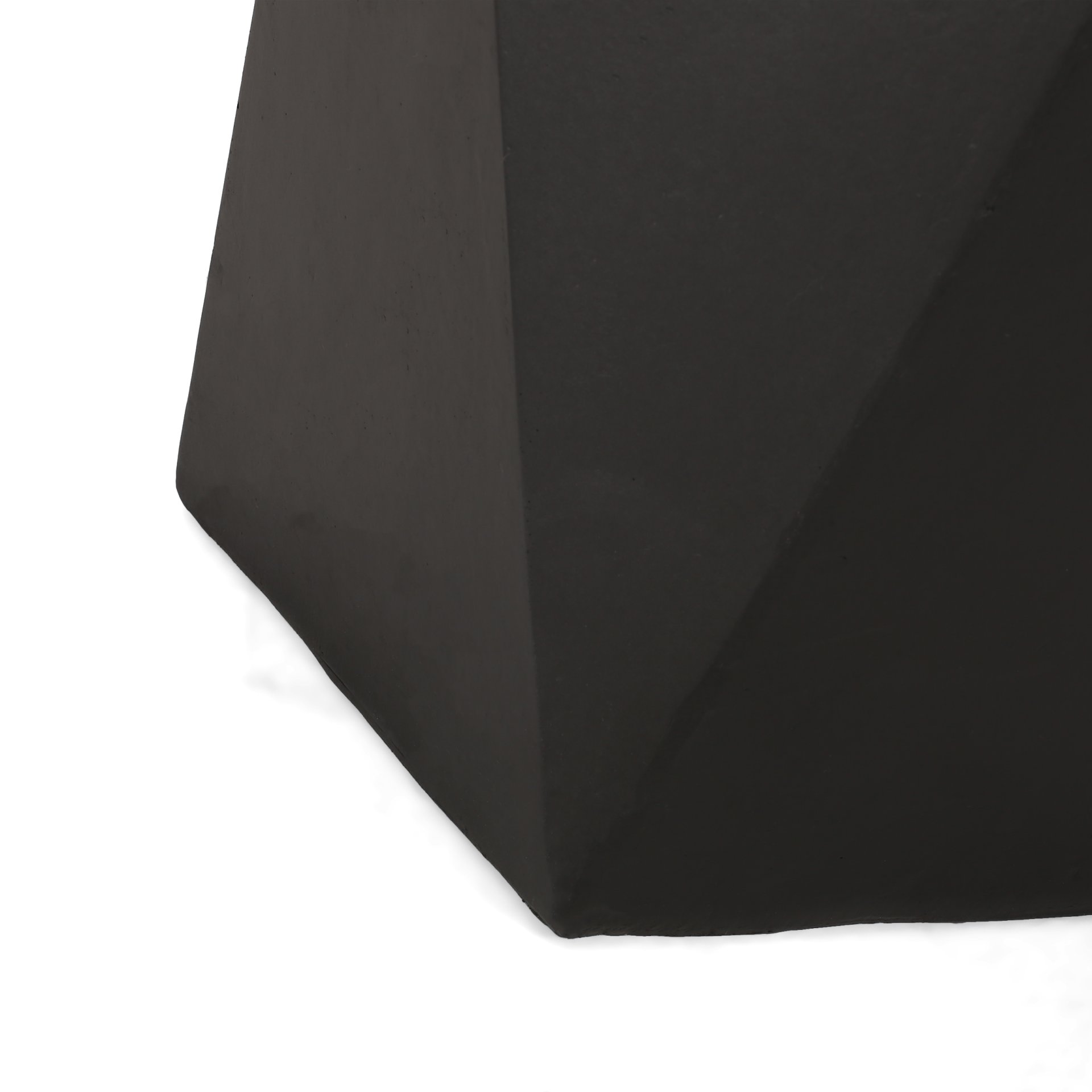 Side Table With Geometric Design - Black - Image 9