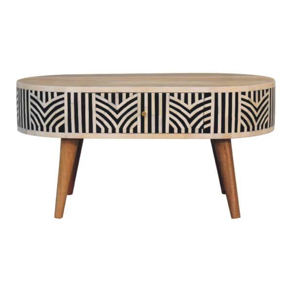 Inlay - Edessa Bone Coffee Table - Oak
