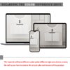 Contemporary Wall Mounted Bathroom Vanity With Resin Sink & Soft Close Doors - White - Image 9