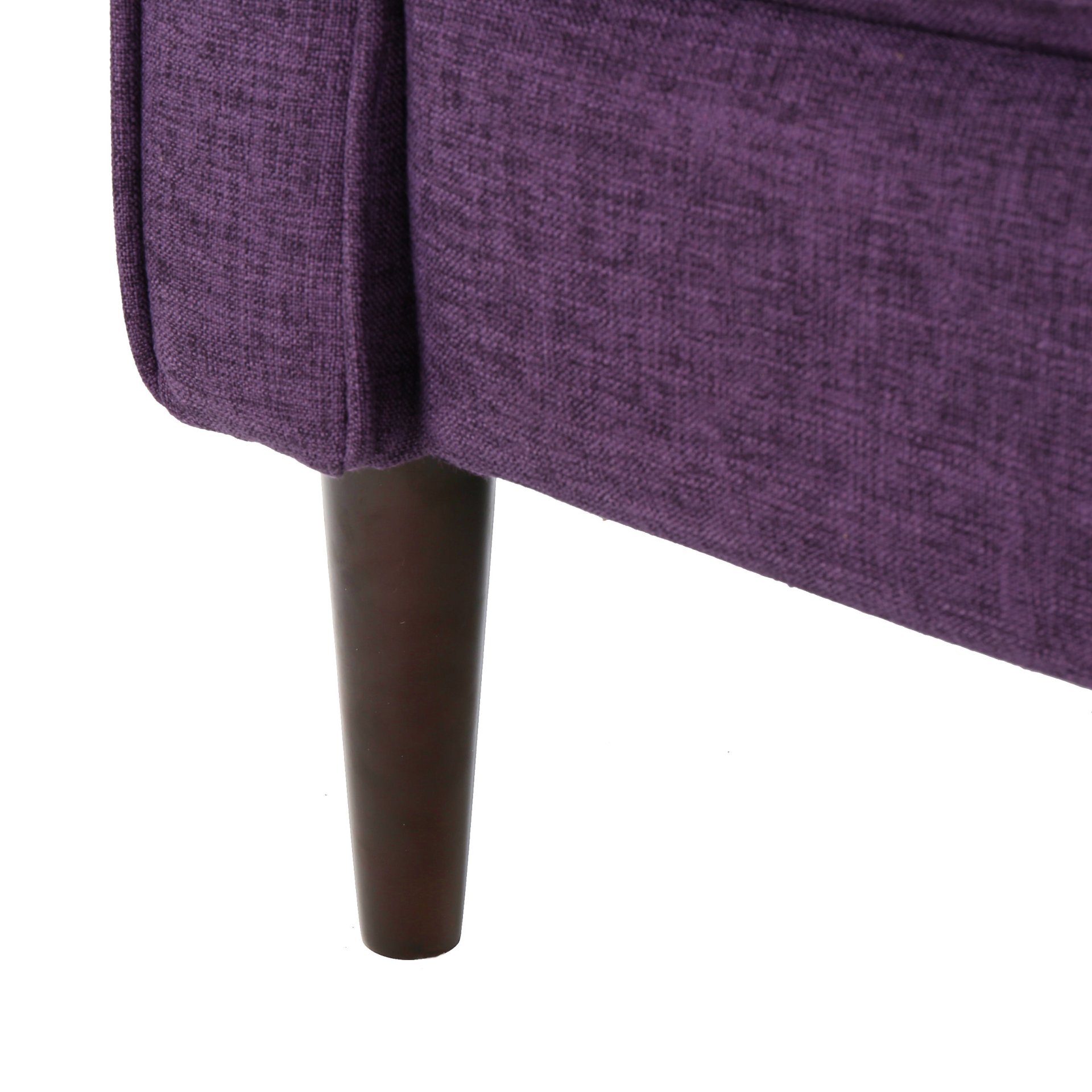 Macedonia - Mid Century Modern Button Tufted Fabric Recliner - Purple - Image 17