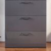 Bliss - Glossy 4 Drawer Jumbo Chest With Extra Deep Storage - Dark Gray - Image 7