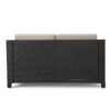 Puerta - Loveseat Outdoor Seating With Water Resistant Cushions - Dark Brown - Image 11