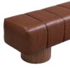 Upholstered Dining Bench For Dining Room, End Of Bed Entryway Bench Ottoman For Bedroom Living Room - Brown - Image 9