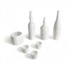 Luxury Natural Marble Living Room Accessories Set, 7 Pieces, Genuine Real Marble - White - Image 6