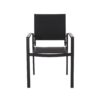 Baird - Outdoor Mesh And Aluminum Dining Chairs - Black - Image 6
