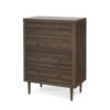 Farhart - Mid Century Modern 4 Drawer Dresser - Walnut - Image 6