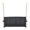 Tambora - Porch Swing With Slat Design And Complementing - Dark Gray - Image 8