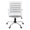 Office Chair, Adjustable Height, Swivel, Ergonomic, Armrests, Contemporary Stylish - White - Image 5