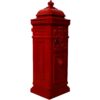 Mailboxes Residential Large Capacity Letter Box With Outdoor Rainproof Design Aluminium - Red - Image 7