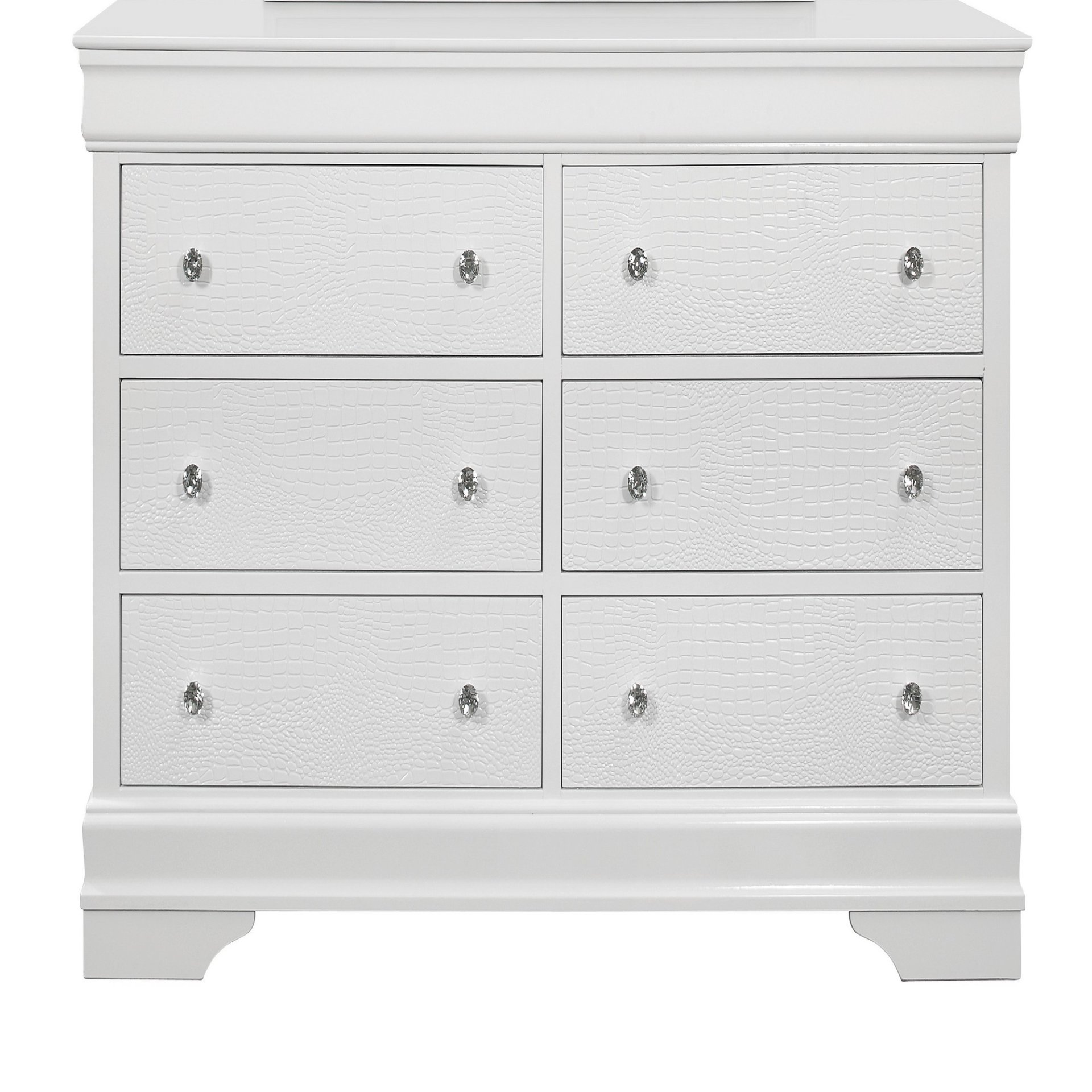 Shaker - King 5 Piece Bedroom Set With LED Lighting And Construction - White - Image 4