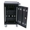 Mobile Charging Cart And Cabinet For Tablets Laptops 32-Device - Matt Black - Image 5