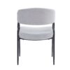 Modern Upholstered Dining Chairs With Metal Legs - Gray - Image 10