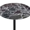 Orbit - End Table With Height Adjustable Marble Textured Top - Black - Image 3