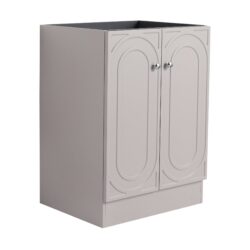 Contemporary Freestanding Bathroom Vanity With 2 Soft Close Cabinet Doors, Excluding Sink - Khaki
