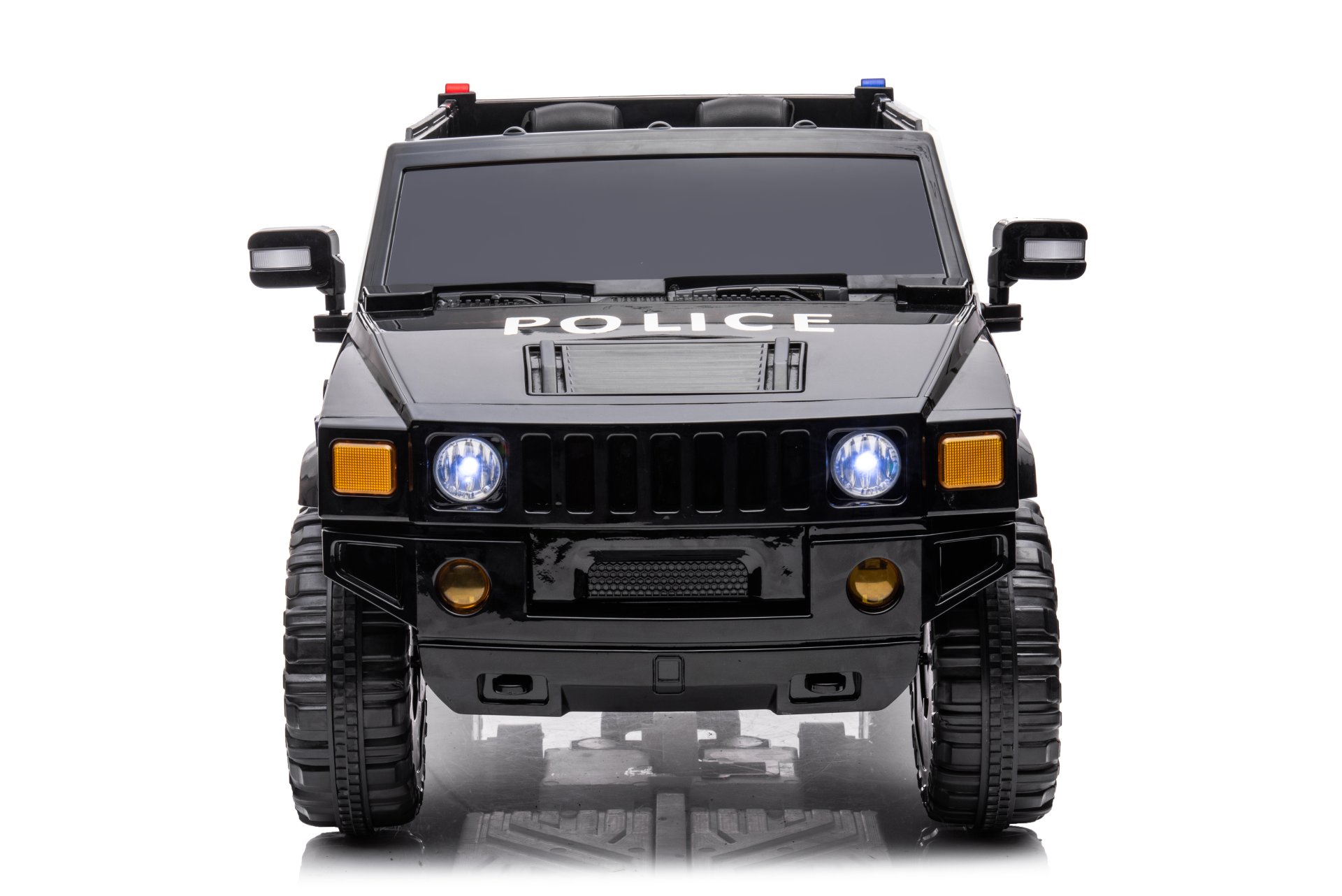 12V7A 30W*2 Four-Wheel Drive Leather Seat One Button Start, Forward And Backward, High And Low Speed, Music, Front Light, Power Display, Two Doors Can Open, 2.4G R / C, Seat Belt Four Wheel Absorber - Black - Image 14