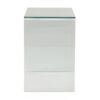 Modern Tempered Glass TV Stand With Shelf And Open Back Design - Clear - Image 9
