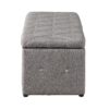 Rectangular Storage Ottoman Linen With 2 Set Ottomans - Beige - Image 5