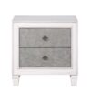 Katia - Weathered Night Stand - Gray / White - Image 2