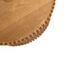 Vintage Fashion Style Cylindrical Nesting Coffee Table Set With Vertical Textured Embossed Design - Natural - Image 22