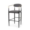 Barstools (Set of 2), Counter Height Upholstered Bar Stools With Backs And Iron Legs For Kitchen Island Fabric Seating 260Lbs Weight Capacity - Gray - Image 7