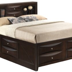 Marilla - King Storage Bed - Cappuccino