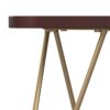 Patrice - Metal And Wood Accent Table - Dark Brown - Image 3