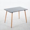 Table, Dining Table, Office Table, Coffee Table - Matte Black - Image 8