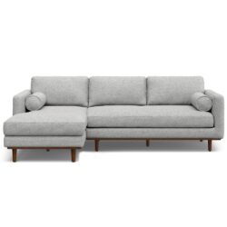 Morrison - Left Sectional Sofa - Mist Gray