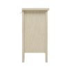 3 Drawer Buffet Sideboard With Adjustable Shelves, Storage Cabinet With Natural Seaweed Decor Doors For Living Room Kitchen Entryway - Natural - Image 13