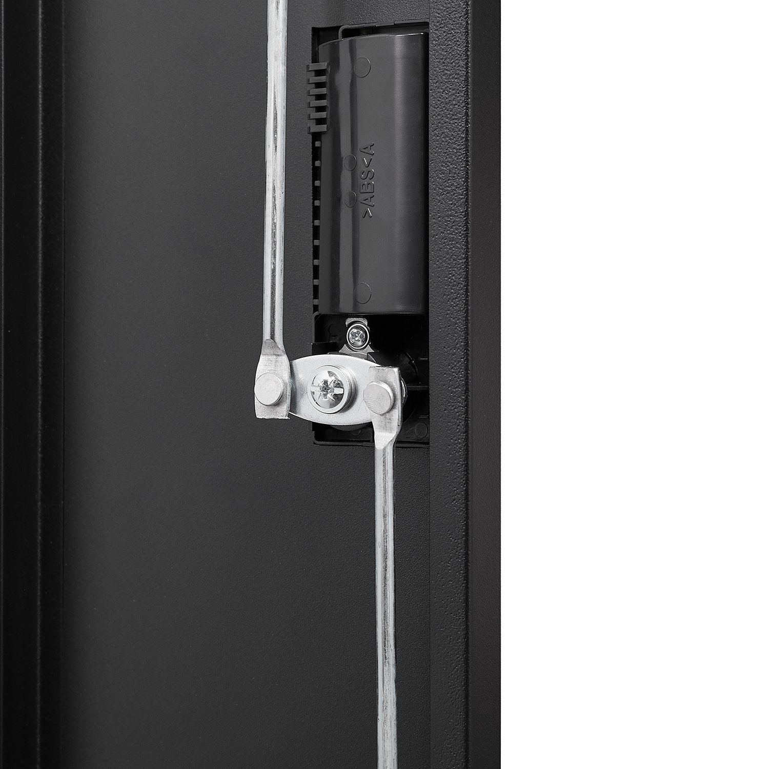 Metal Storage Cabinet With Locking Doors And Adjustable Shelf, Folding Filing Storage Cabinet, Folding Storage Locker Cabinet For Home Office, School, Garage - Black - Image 20