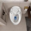 Modern Egg Shape Toilet 1.28 Gpf Single Flush Ceramic - White - Image 15
