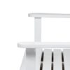 Tambora - Stylish Porch Swing With Acacia Wood And Metal - White - Image 12