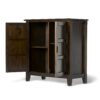 Burlington - Low Storage Cabinet - Mahogany Brown - Image 3