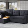 Elegant Storage Sofa - Dark Gray - Image 11