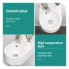 Modern Rectangle Wall Mount Bathroom Sink With Single Faucet Hole - White - Image 7