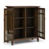 Bedford - Medium Storage Cabinet - Rustic Natural Aged Brown - Image 2